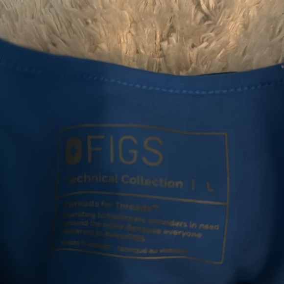 Women’s Figs royal blue scrub set - Picture 2 of 3